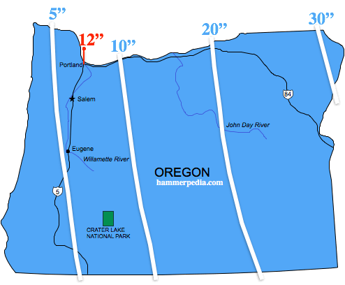 Oregon-Frost-Line-Map