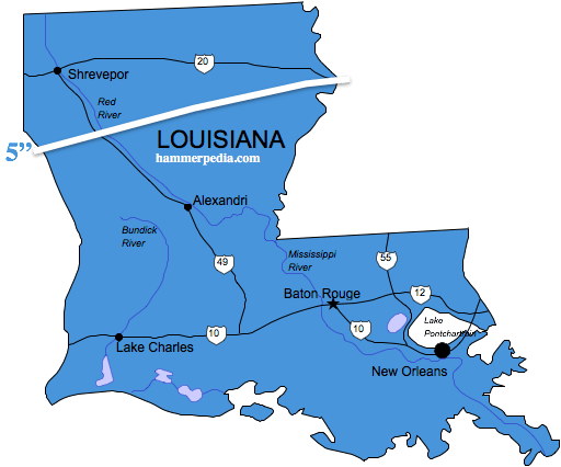 Louisiana-Frost-Line-Map